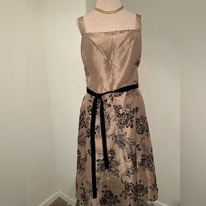 Gold & Velvet Party Dress